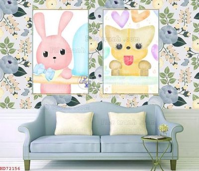 File gốc File bộ tranh treo hiện đại HD72156 (trang trí) phòng trẻ em