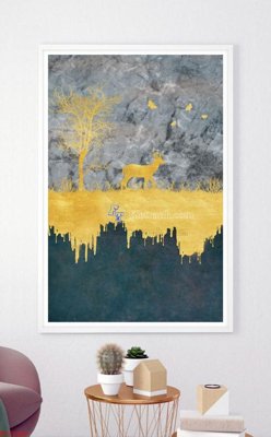 File ảnh gốc File bộ tranh treo hiện đại HD72345 (chuyên in mica)