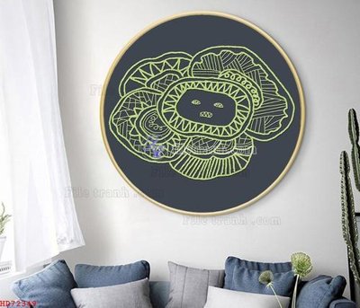 File in trần File bộ tranh treo hiện đại HD72349 (file gốc) phong thủy