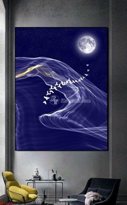 File tranh File bộ tranh treo hiện đại HD72605 (gốc) chủ đề trừu tượng