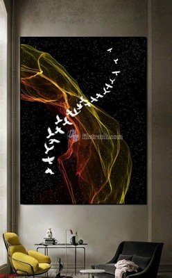 Download file gốc File bộ tranh treo hiện đại HD72607 (in mica) trang trí