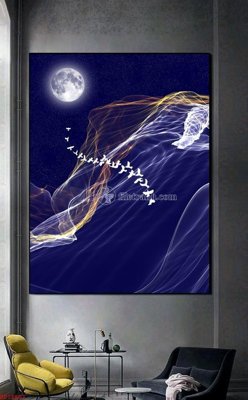 File in trần File bộ tranh treo hiện đại HD72687 (bản gốc) phong cảnh