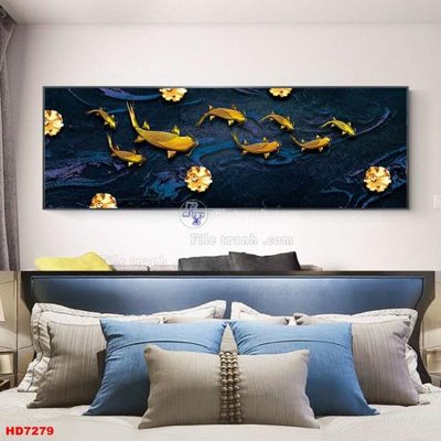 File in trần File tranh bộ hiện đại HD7279 (bản gốc) phong cảnh