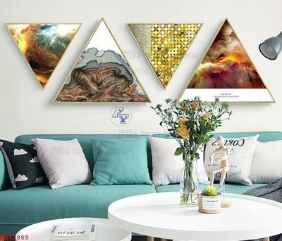 File PSD File bộ tranh treo hiện đại HD72889 (gốc) nhiều lớp (multi-layer)