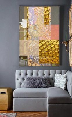 File tranh ảnh gốc File bộ tranh treo hiện đại HD72901 dùng cho in khổ lớn