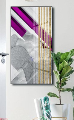 File gốc File bộ tranh treo hiện đại HD73175 (in lụa) hoa văn cổ điển