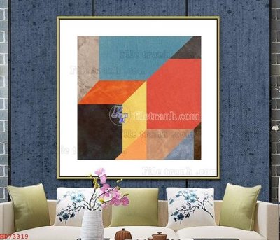 File PSD File bộ tranh treo hiện đại HD73319 (bản gốc) đã tách nền