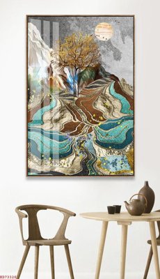 Ảnh gốc file in lụa File bộ tranh treo hiện đại HD73328 chi tiết