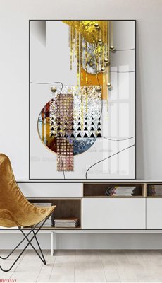 Tải file File bộ tranh treo hiện đại HD73337 (gốc) chủ đề hoa sen