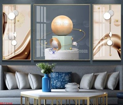 File tranh in mica File bộ tranh treo hiện đại HD73346 (độ phân giải cao)