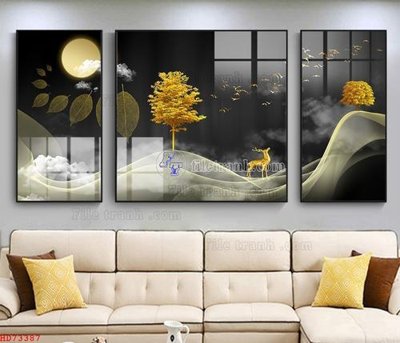 Download file ảnh gốc File bộ tranh treo hiện đại HD73387 để in ấn