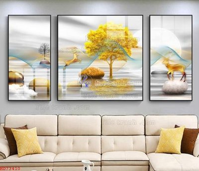 File PSD in ấn File bộ tranh treo hiện đại HD73410 (chất lượng cao)