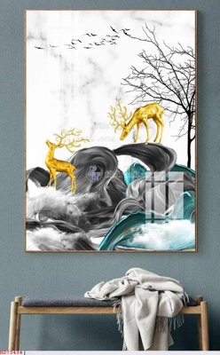 File tranh File bộ tranh treo hiện đại HD73434 (ảnh gốc) in trần xuyên sáng