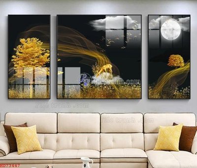 File gốc File bộ tranh treo hiện đại HD73447 (phong cách) tối giản