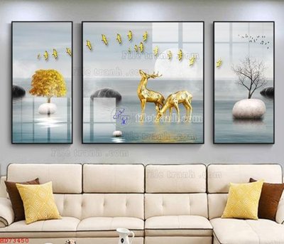 Hình ảnh gốc File bộ tranh treo hiện đại HD73450 (để in khổ lớn)