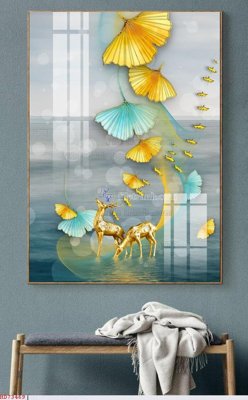 Tải file File bộ tranh treo hiện đại HD73469 (gốc) chủ đề phong thủy