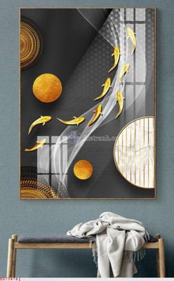 File gốc File bộ tranh treo hiện đại HD73474 (in lụa) trang trí tường