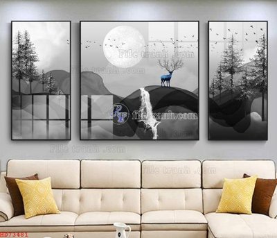 File PSD File bộ tranh treo hiện đại HD73481 (nguyên bản) cho thiết kế