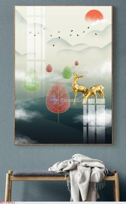 File gốc File bộ tranh treo hiện đại HD73484 (in lụa) trang trí tường