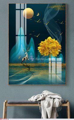 File tranh in trần File bộ tranh treo hiện đại HD73531 (ảnh gốc siêu nét)