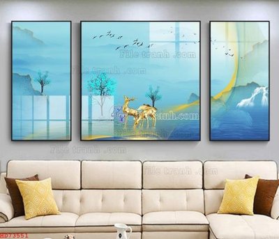 Download file File bộ tranh treo hiện đại HD73551 (chuẩn in) File bộ tranh treo hiện đại HD73551
