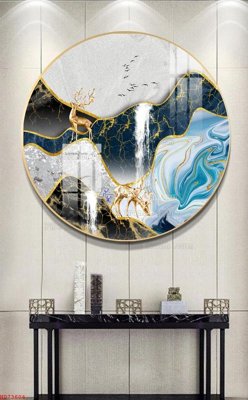 File in mica File bộ tranh treo hiện đại HD73604 (bản gốc) làm vách ngăn