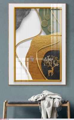 File gốc File bộ tranh treo hiện đại HD73611 (in lụa) chi tiết cao