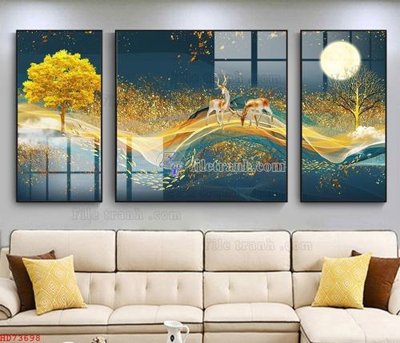 Chi tiết file ảnh File bộ tranh treo hiện đại HD73698 sắc nét