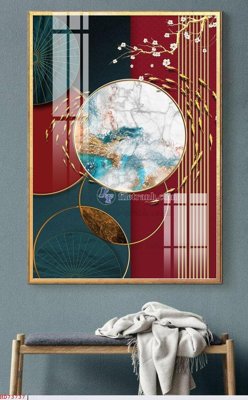 File gốc File bộ tranh treo hiện đại HD73737 (in lụa) tranh phong thủy