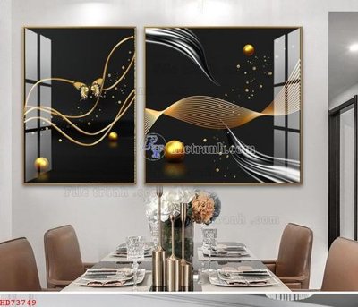 File gốc in mica File bộ tranh treo hiện đại HD73749 chất lượng
