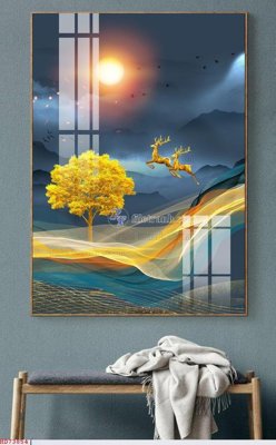 File in lụa File bộ tranh treo hiện đại HD73854 (chất lượng cao) File bộ tranh treo hiện đại HD73854