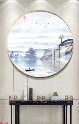 File gốc File bộ tranh treo hiện đại HD73864 (cho in UV) siêu nét