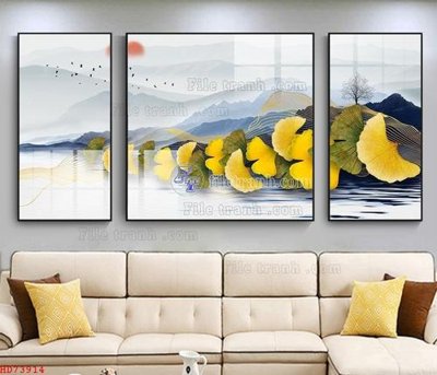 Tải file tranh File bộ tranh treo hiện đại HD73914 (ảnh gốc) ngay