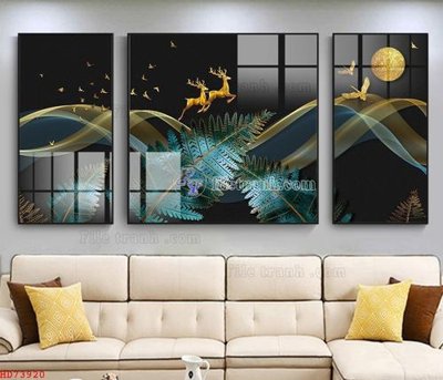File gốc File bộ tranh treo hiện đại HD73920 (in mica) làm quà tặng