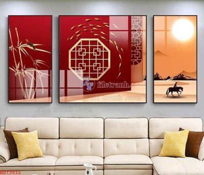 File gốc File bộ tranh treo hiện đại HD73932 (chủ đề hiện đại) trang trí