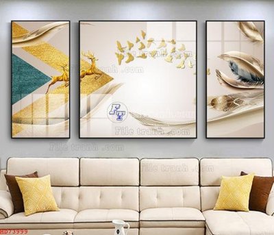 Download file gốc File bộ tranh treo hiện đại HD73999 (in mica) trong suốt