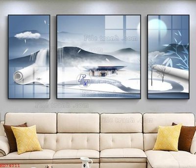 Hình ảnh file gốc File bộ tranh treo hiện đại HD74011 (chất lượng cao)