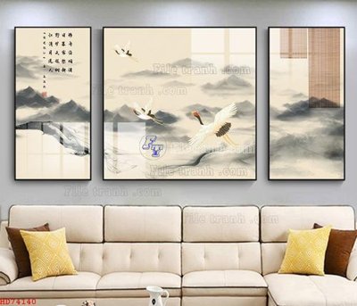 File tranh gốc File bộ tranh treo hiện đại HD74140 (bản đẹp) độc quyền