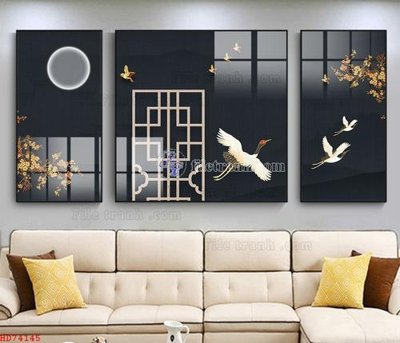 File PSD File bộ tranh treo hiện đại HD74145 (bản gốc) cho nhà in