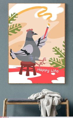 File tranh PSD File bộ tranh treo hiện đại HD74181 chất lượng cao