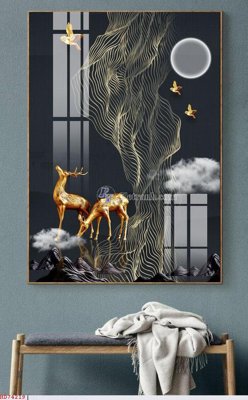 File gốc File bộ tranh treo hiện đại HD74219 (in mica) làm bảng hiệu