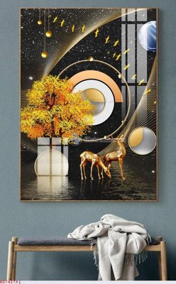 File tranh File bộ tranh treo hiện đại HD74279 (gốc) in backlit film