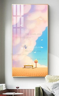 File tranh File bộ tranh treo hiện đại HD74376 (gốc) chủ đề con người