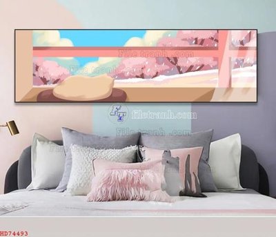 File tranh File bộ tranh treo hiện đại HD74493 (gốc) chủ đề con người