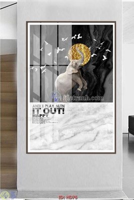 File gốc File tranh hiện đại HD76 (trang trí) phòng ngủ