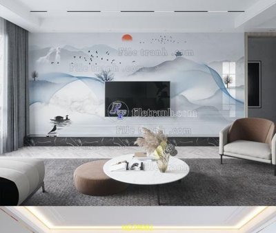 File ảnh File tranh hiện đại treo tường HD79001 (gốc) trang trí khách sạn