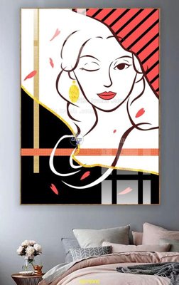 File gốc in ấn File tranh hiện đại treo tường HD79006 độ phân giải cao