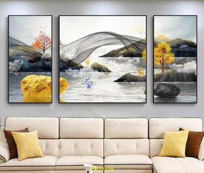 File tranh in tráng gương File tranh hiện đại treo tường HD79104 (siêu nét)