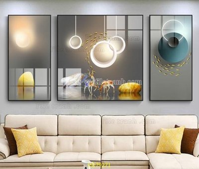 File tranh gốc File tranh hiện đại treo tường HD79271 chủ đề hiện đại