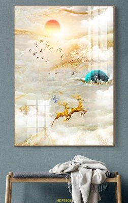 File gốc File tranh hiện đại treo tường HD79308 (phiên bản chuẩn) để in ấn